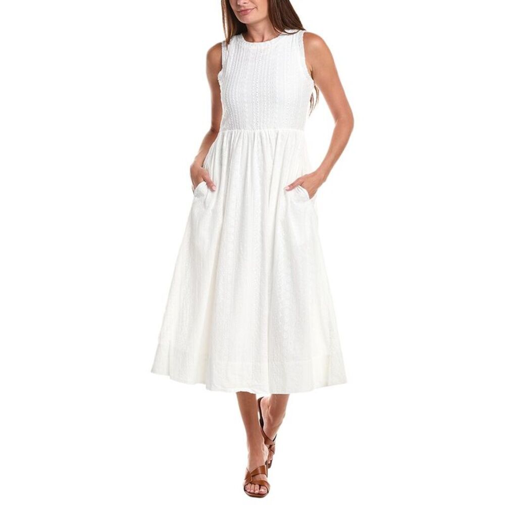 Cece Womens Midi Dress, White